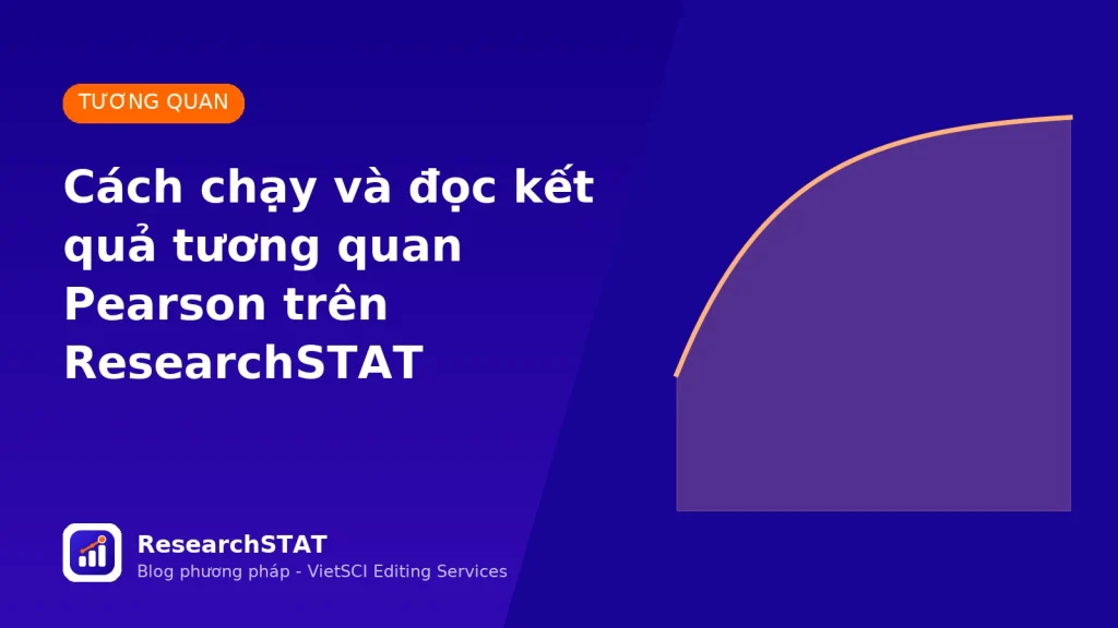 Cách chạy và đọc kết quả tương quan Pearson trên ResearchSTAT