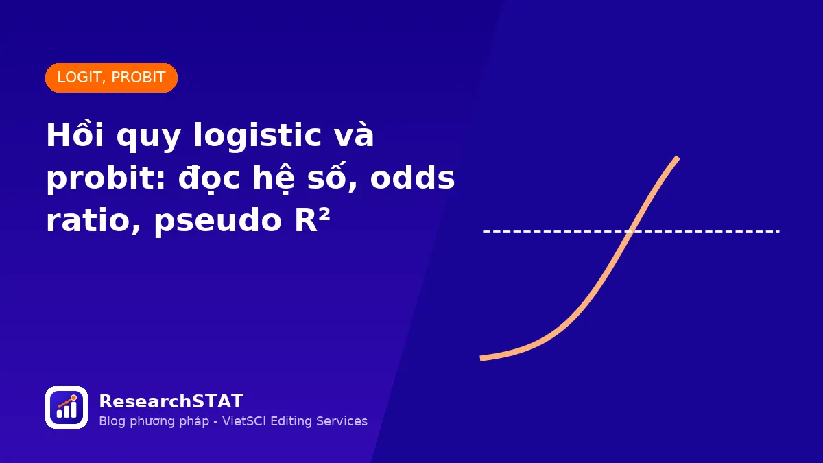 Hồi quy logistic và probit: đọc hệ số, odds ratio, pseudo R² và hiệu ứng biên